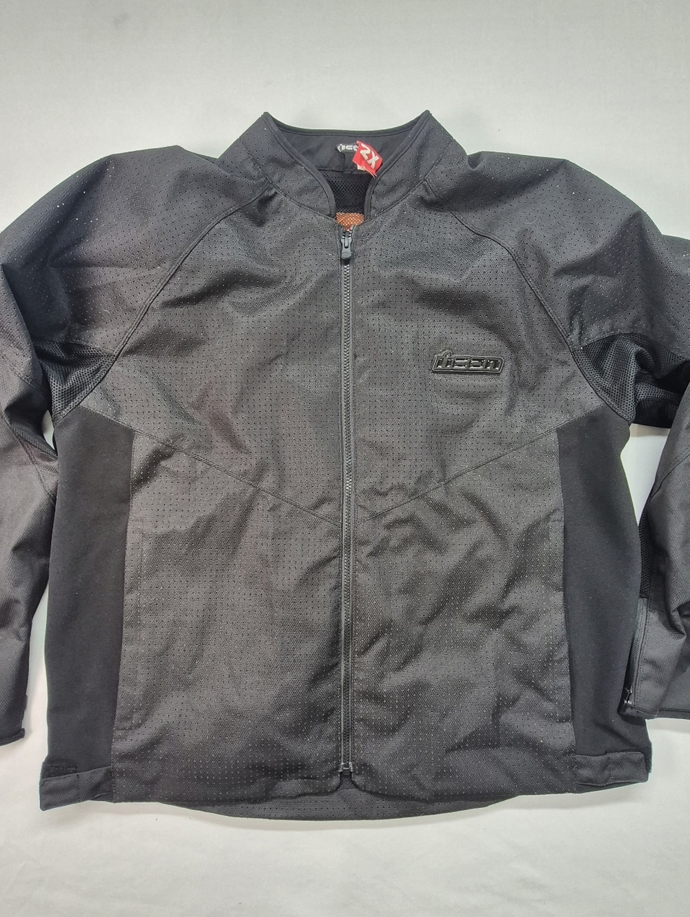 Icon Hooligan Perf Mens Xxl Black Motorcycle Street Racing Sport Jacket Armour